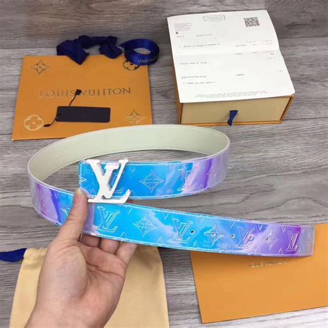 lv belt rainbow|louis vuitton unisex belt.